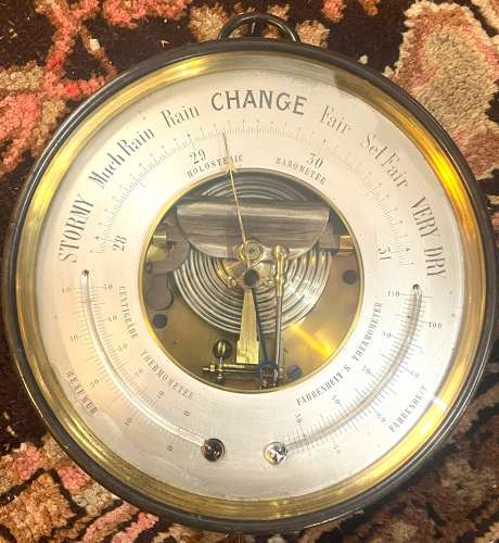 Victorian Paul Naudet Aneroid Barometer