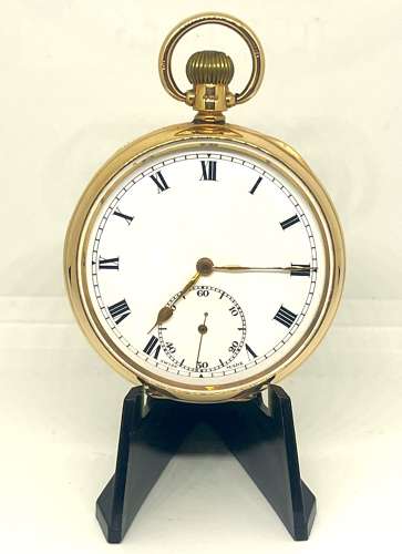 9ct Gold Zenith Prima Open Face Pocket Watch