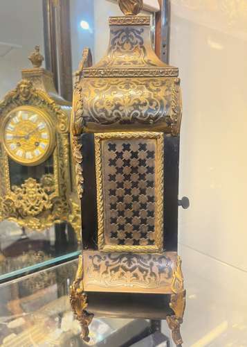 French Boulle Mantle Clock By Japy Freres