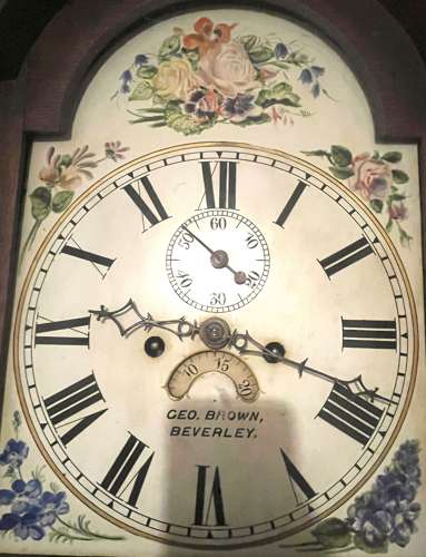 George III Oak Longcase Clock George Brown Beverely