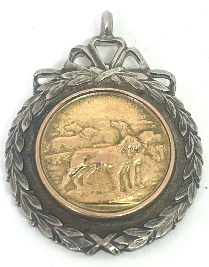 Silver & Gold Fob Medal