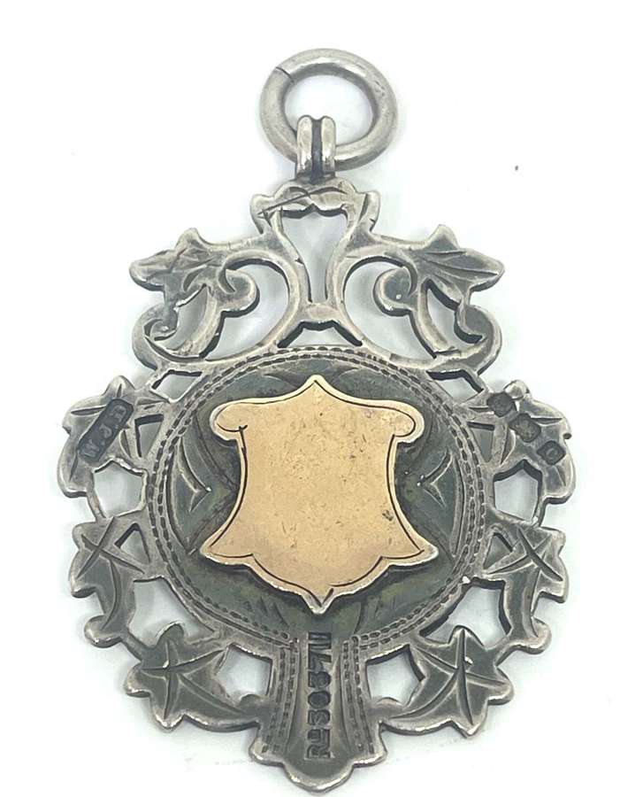 Silver & Gold Double Sided Fob Medal