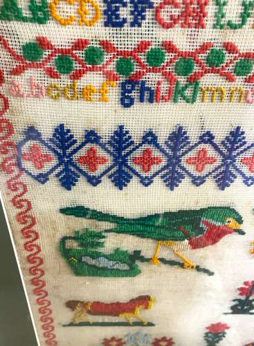 Oversized Victorian Wool Sampler