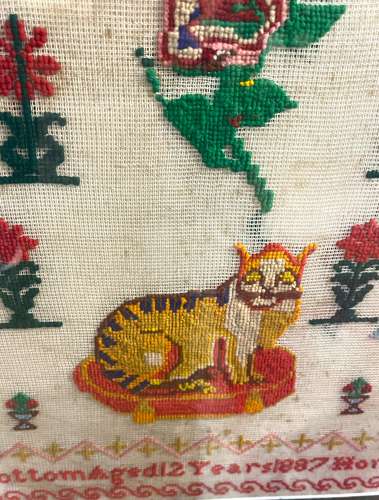 Oversized Victorian Wool Sampler
