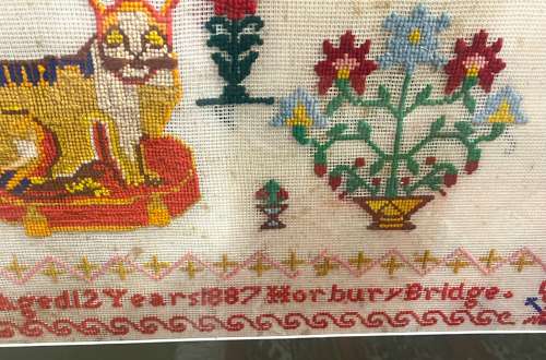 Oversized Victorian Wool Sampler