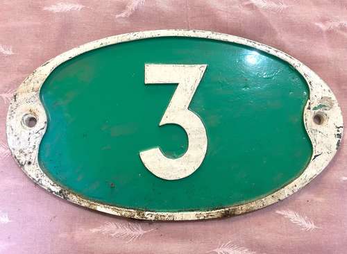 Railway Iron Oval Sign