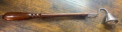 Mahogany & Metal Candle Snuffer
