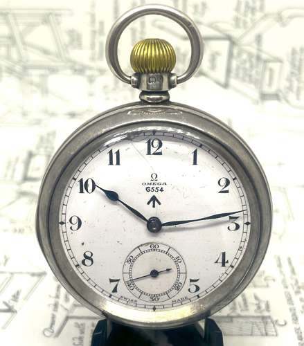 Omega Royal Navy 1933 Silver Cased HS3 Deck Watch