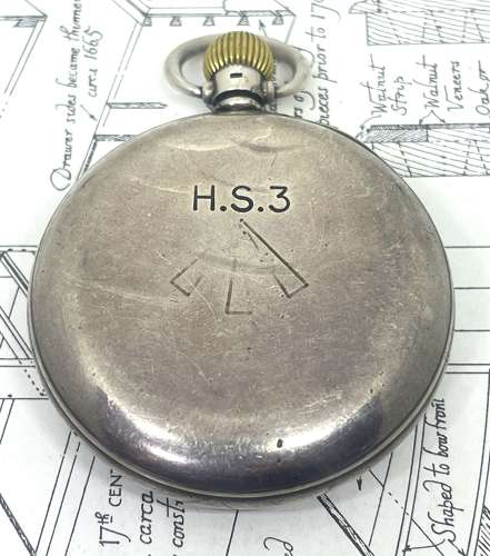 Omega Royal Navy 1933 Silver Cased HS3 Deck Watch
