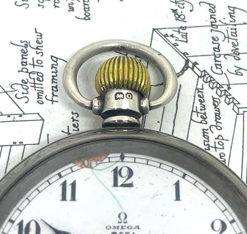 Omega Royal Navy 1933 Silver Cased HS3 Deck Watch