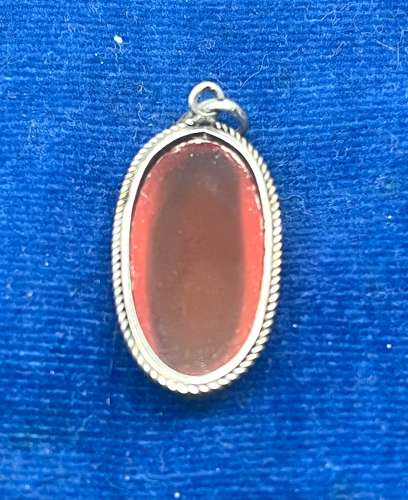 Yellow Metal & Amber Coloured Stone