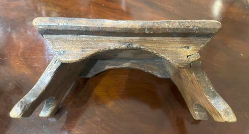 Small Oak Candle Stool