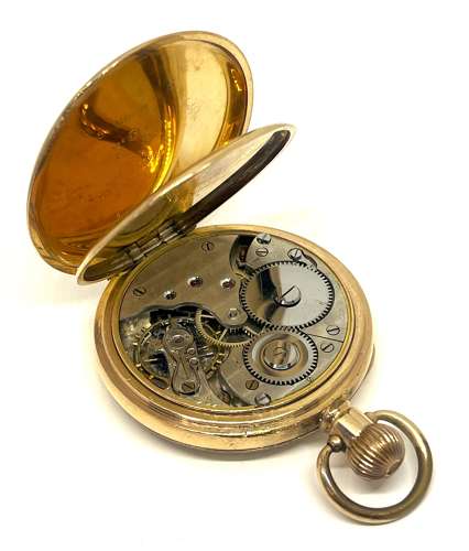 Rolled Gold Open Face Pocket Watch