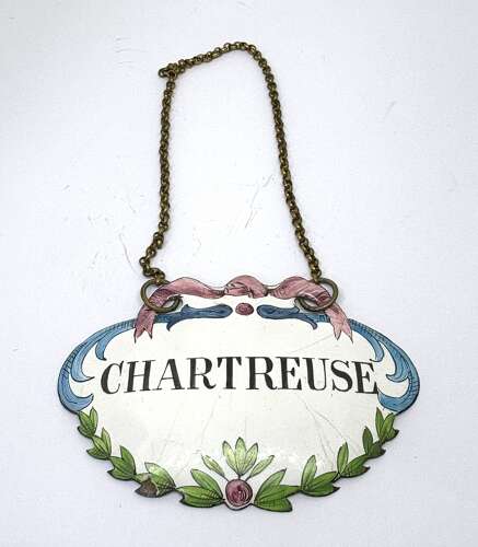 Early 19th Century Bilston Enamel Decanter Label