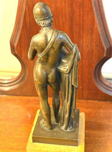 Grand Tour Bronze Figure On Siena Marble Base