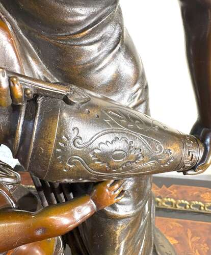Large Bronze Figure After Marcel Debut