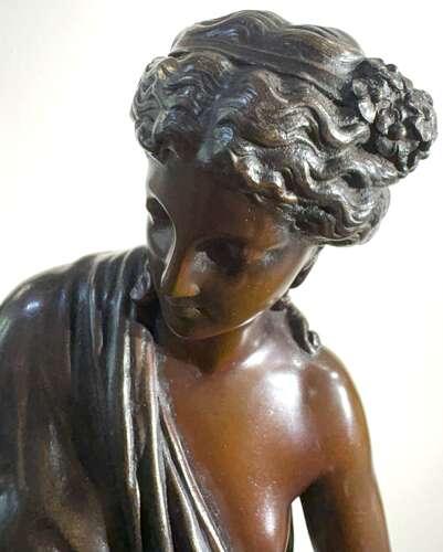 Large Bronze Figure After Marcel Debut
