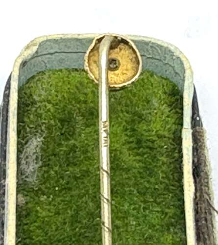 Yellow Metal & Diamond Stick Pin