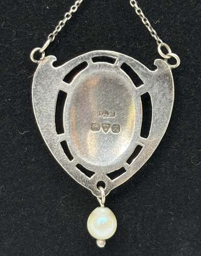 Charles Horner Silver & Enamel Arts & Crafts Pendant