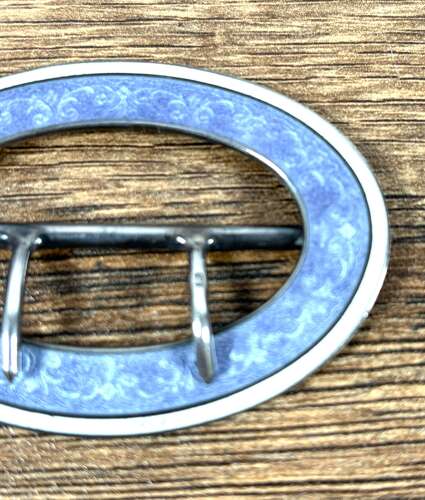 Silver & Enamel Buckle