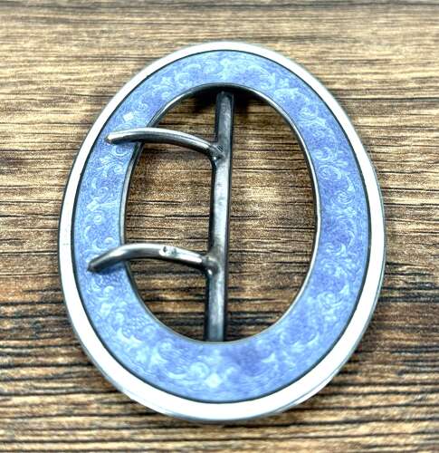 Silver & Enamel Buckle