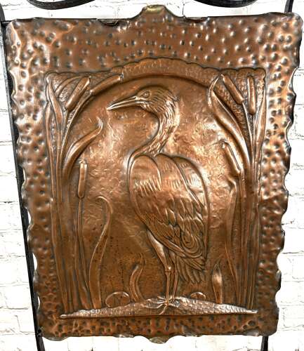 Arts & Crafts Copper Fire Guard
