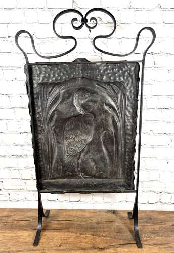 Arts & Crafts Copper Fire Guard