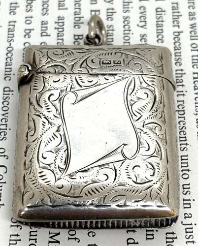 Chester Silver Vesta Case