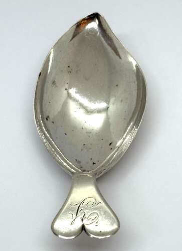 Silver George III Caddy Spoon