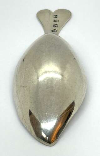 Silver George III Caddy Spoon