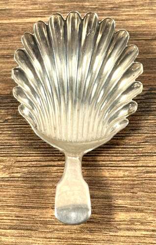 Georgian Scottish Silver Caddy Spoon