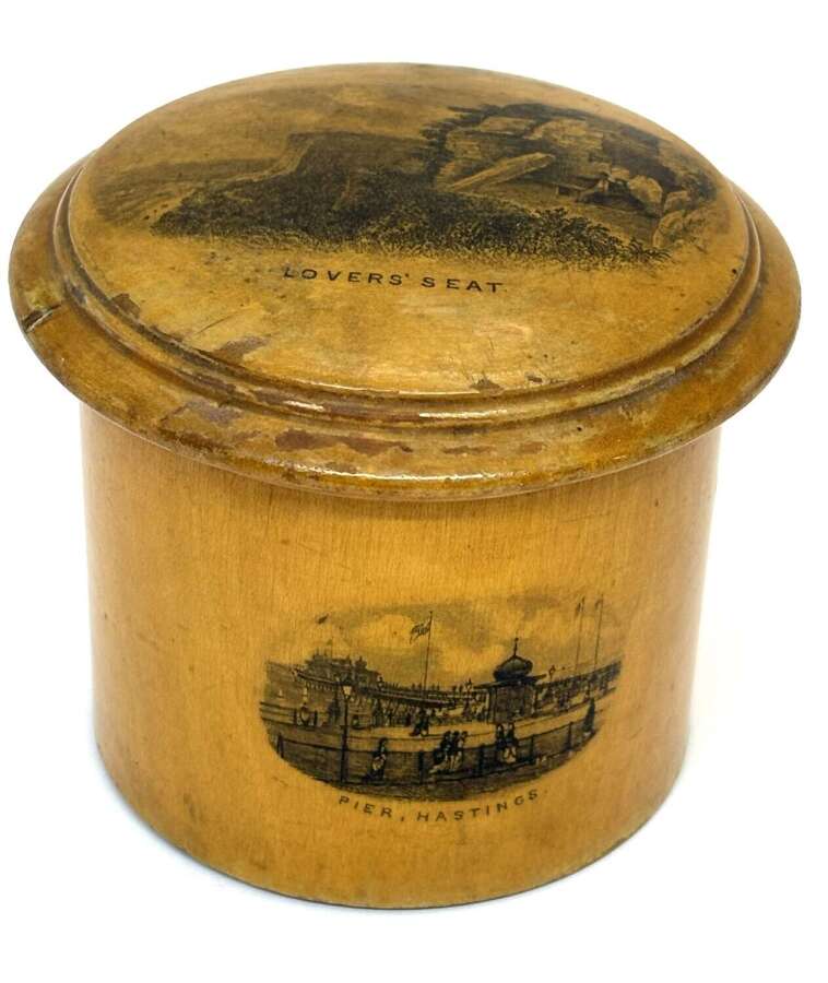 Mauchline Ware Lidded Jar
