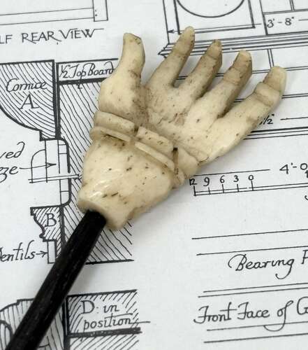 Fine Bone Hand Back Scratcher