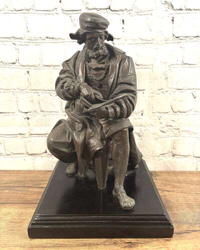 Large Bronze Patinated Spelter Figure