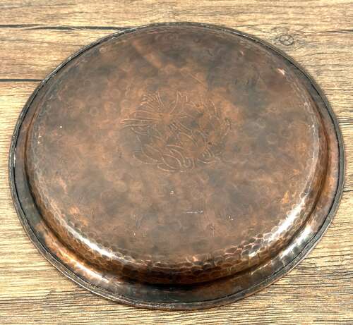 Hugh Wallis Arts & Crafts Copper Tray