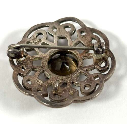 Silver & Stone Brooch