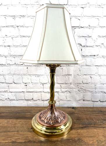 Victorian Hinks & Sons Brass & Copper Lamp