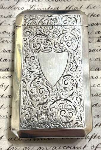 Victorian Silver Card Case