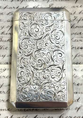 Victorian Silver Card Case