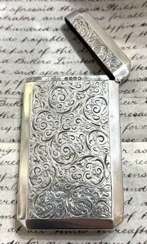 Victorian Silver Card Case