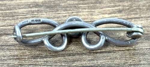 Charles Horner Silver & Turquoise Stone Brooch