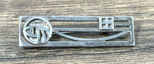 Mackintosh inspired Silver Brooch